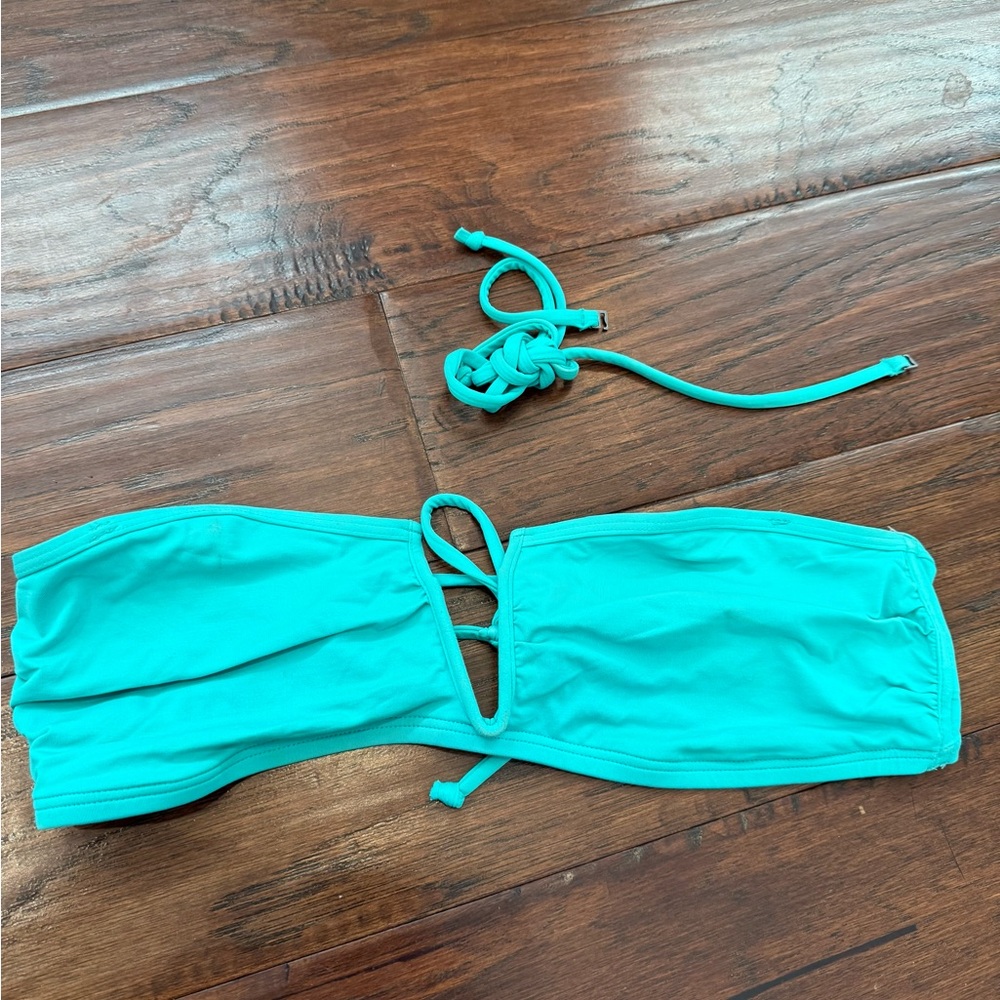 Abercrombie & Fitch Turquoise Bandeau Bikini Top